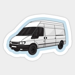 Delivery van illustration Sticker